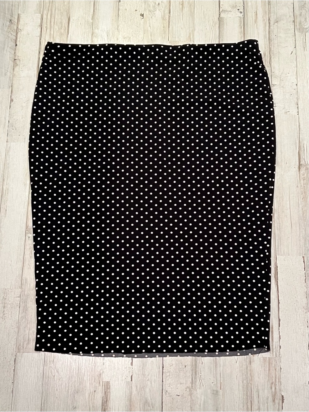 Vince Camuto Black White Polka Dot Pencil Skirt XL